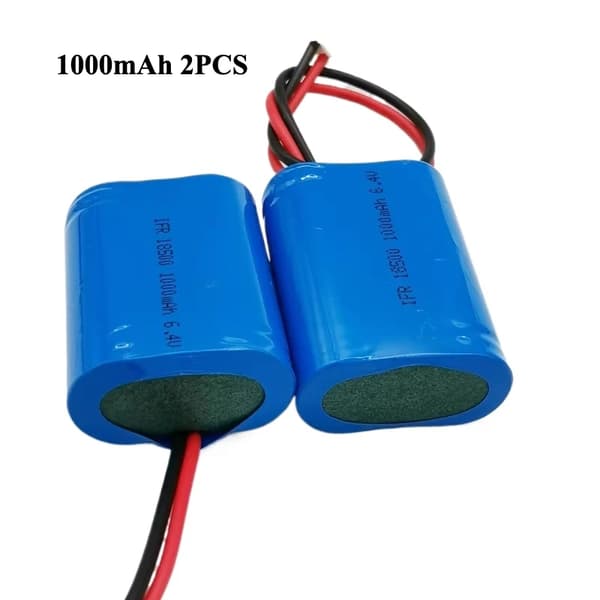 IFR 18500 Lithium Jern Fosfat Batteripakke, 1000mAh, 1200mAh,1000mAh 2STK