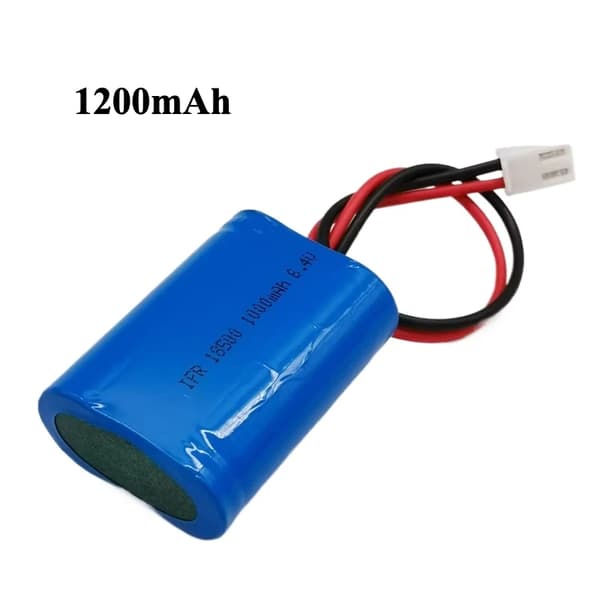 IFR 18500 Lithium Jern Fosfat Batteripakke, 1000mAh, 1200mAh,1200mAh 1STK