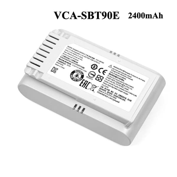 Batteri til Jet70 støvsuger, 2400mAh kapacitet, Li-Ion teknologi,VCA-SBT90E