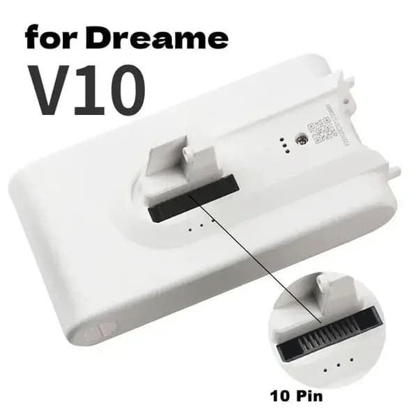 Li-Ion-batteri för Dreame V9P, 5000mAh kapacitet, 25.2V spänning,V10