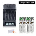 Miniatyrbillede 2 af 2: Genopladelige AAA-batterier, 1300mWh kapacitet, smart opladningsteknologi,8 stk AAA 1 oplader