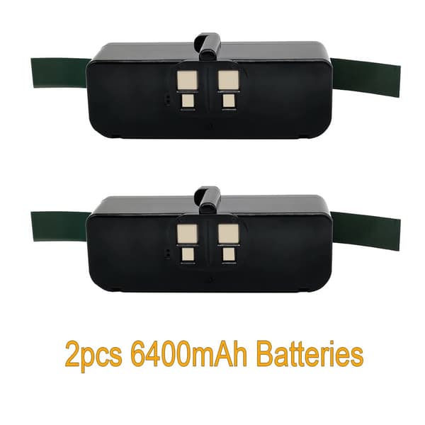 For Roomba Erstatningsbatteri, 6400mAh Kapacitet, 14.4V Udgivelse,2BAT, 14,4V