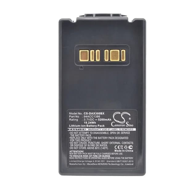 Datalogic Falcon X3 Akun, 5200mAh Kapasiteetti, 3.7V Jännite,DAX300BX