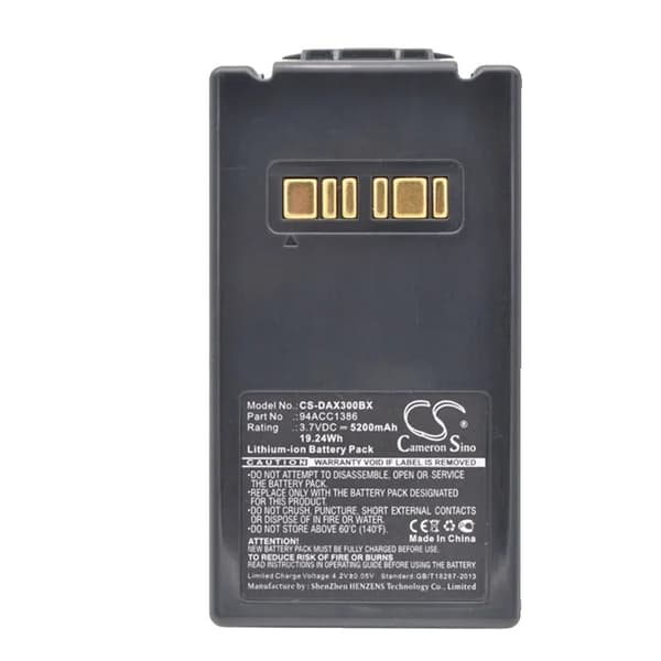Datalogic Falcon X3 Akun, 5200mAh Kapasiteetti, 3.7V Jännite,DAX300BX