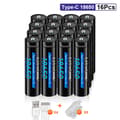 Pikkukuva 2 / 2: 18650 litiumioniakku, 3400mAh kapasiteetti, ladattava muotoilu,16KPL