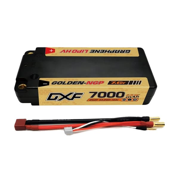 RC LiPo-akku, 7000mAh kapasiteetti, 140C purkausnopeus,2PCS2S7000140CT5MM