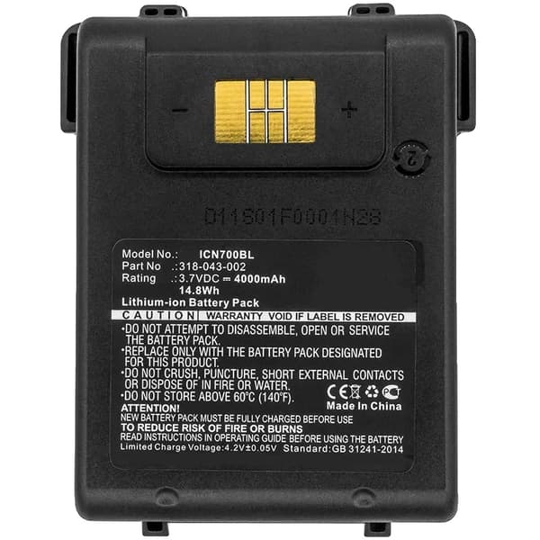Li-Ion Akun Paketti, 4000mAh Kapasiteetti, Yhteensopiva Intermec CN70, CN75, CN70e kanssa,ICN700BL