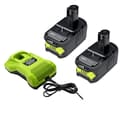 Miniatyrbild 1 av 2: Ryobi 18V Litiumjonbatteri, 9.0Ah och 6.0Ah alternativ, CE- och RoHS-certifierad,2 6Ah 1 Laddare