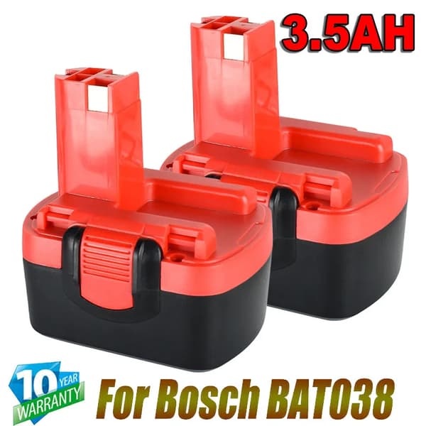 BAT038 Batteriudskiftning, 3500mAh Kapacitet, NI-MH Type,2 Picec