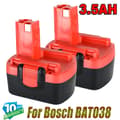 Miniatyrbillede 2 af 2: BAT038 Batteriudskiftning, 3500mAh Kapacitet, NI-MH Type,2 Picec