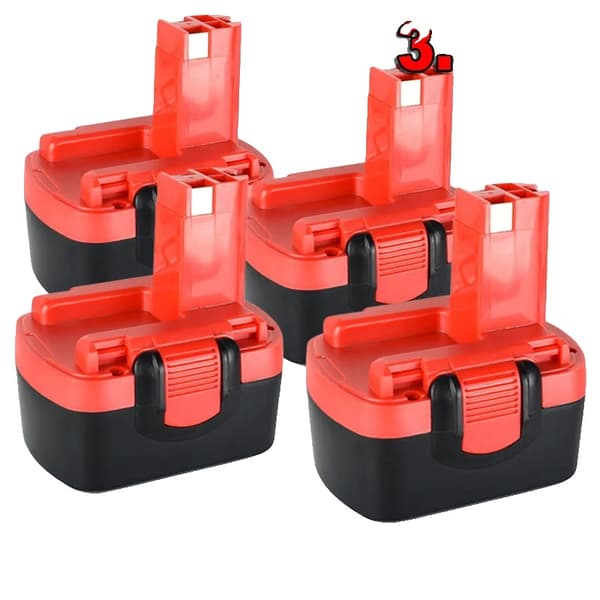 BAT038 Batteriudskiftning, 3500mAh Kapacitet, NI-MH Type,4 Picec
