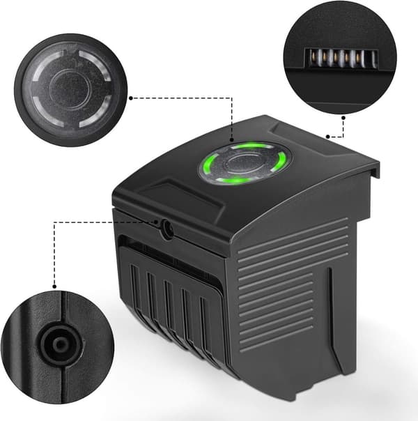Li-ion Dammsugarbatteri, 3000mAh kapacitet, 22V spänning, säkerhetsfunktioner