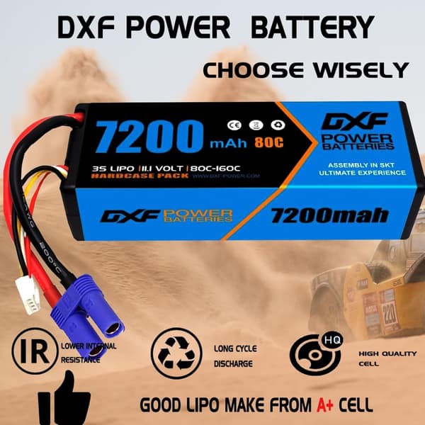 LiPo-akku, 11.1V 7200mAh, 80C EC5,4KPL 3S7200 80C EC5