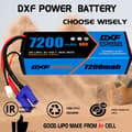 Pikkukuva 4 / 4: LiPo-akku, 11.1V 7200mAh, 80C EC5,4KPL 3S7200 80C EC5