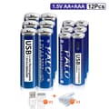 Miniatyrbillede 2 af 2: Genopladeligt Lithium-ion Batteri, 15V Kapacitet, USB Hurtig Opladning,6AA 6AAA
