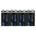 Miniatyrbillede 1 af 2: CITYORK 9V Genopladeligt Batteri, 1200mAh Kapacitet, Micro USB Opladning,8stk