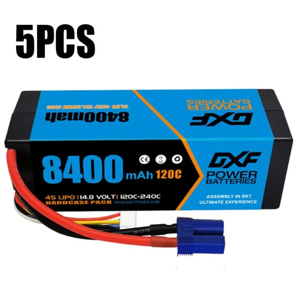 Lipo batteri, 4s, 14,8V,5PCS4S8400120CEC5