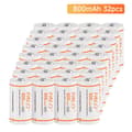 Miniatyrbillede 2 af 2: PALO 16340 Genopladeligt Batteri, 800mAh Kapacitet, 3.7V Spænding,32 stk. batteri