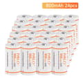 Miniatyrbillede 2 af 2: PALO 16340 Genopladeligt Batteri, 800mAh Kapacitet, 3.7V Spænding,24 stk. batteri