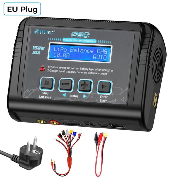 HTRC C150 Lipo-laturi, 150W teho, 10A latausvirta,EU PISTOKE