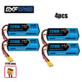 Miniatyrbillede 2 af 2: 3S Lipo-batteri, 7200mAh kapacitet, XT90-stik,4PCS3S720080CXT90
