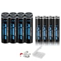 Miniatyrbillede 1 af 2: Genopladelige AA- og AAA-batterier, 3000 mAh batterikapacitet, USB-opladning,8AA-8AAA Batteri