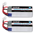 Miniatyrbillede 2 af 2: RC Lipo-batteri, 5000mAh kapacitet, 22,2V spænding,6S 6000 mah EC5