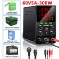 Miniatyrbillede 2 af 2: Justerbar DC Strømforsyning, 30V 20A Udgivelse, USB Hurtigopladningsporte,60V 5A opladning, 220V EU STIK