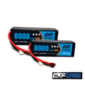 Miniatyrbillede 1 af 2: 2PCS DXF LiPo-batteri, høj kapacitet 5200mAh til 9200mAh, afladningshastigheder op til 130C,2PCS3S8000 130C XT90