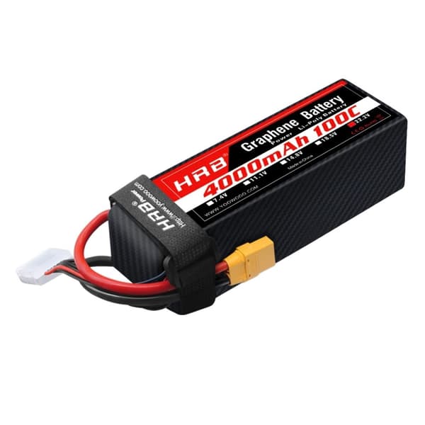 22.2V LiPo-batteri, 4000mAh kapacitet, 100C afladningsrate,6S 4000mah XT90 1PC