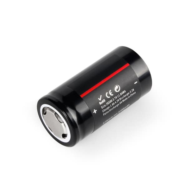 Lithium-ion batteri, 3200mAh kapacitet, 3.7V spænding, genopladelig type