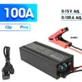 Miniatyrbillede 2 af 2: 12V Lithiumbatterioplader, justerbar strøm op til 60A, CE-certificeret,12V, 100Ah Alligator Clip-a