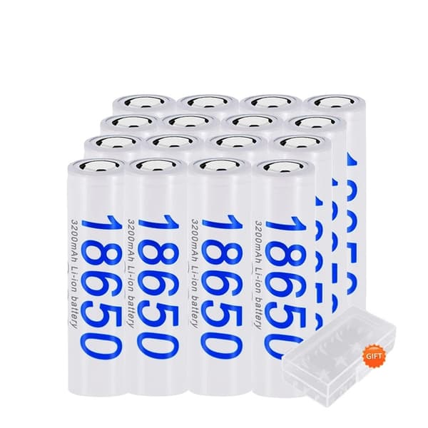 PALO 18650 Batteri, 3200mAh Kapacitet, 3.7V Spænding,16stk
