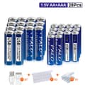 Miniatyrbillede 2 af 2: PALO Genopladelige Lithiumbatterier, 3600mWh Kapacitet, USB Praktisk Opladning,14AA og AAA