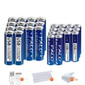 Miniatyrbillede 1 af 2: PALO Genopladelige Lithiumbatterier, 3600mWh Kapacitet, USB Praktisk Opladning,14AA og AAA