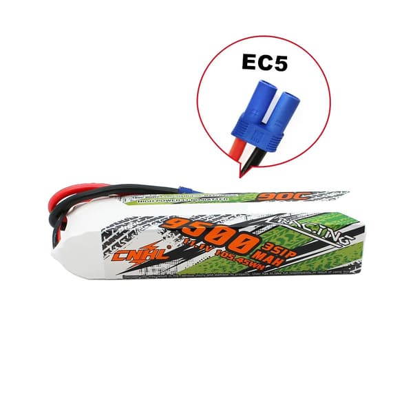 Lipo Batteri, Høj Kapacitet, Høj Afladningshastighed,3S 9500mah 90C EC5