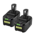 Miniatyrbillede 1 af 2: Ryobi One Plus 18V Batteri, 5.5Ah Kapacitet, 4 LED Strømindikator,2 stk 5,5Ah batteri
