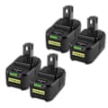 Miniatyrbillede 1 af 2: Ryobi One Plus 18V Batteri, 5.5Ah Kapacitet, 4 LED Strømindikator,4 stk 5.5Ah batteri