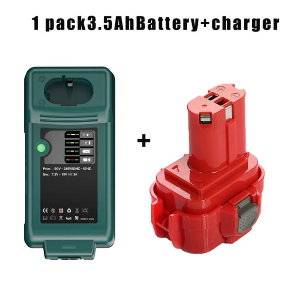 14.4V Ni-MH Vaihtobatteri, 3500mAh Kapasiteetti, Yhteensopiva Useiden Työkalumallien Kanssa,1Kpl 3.5Ah 1laturi