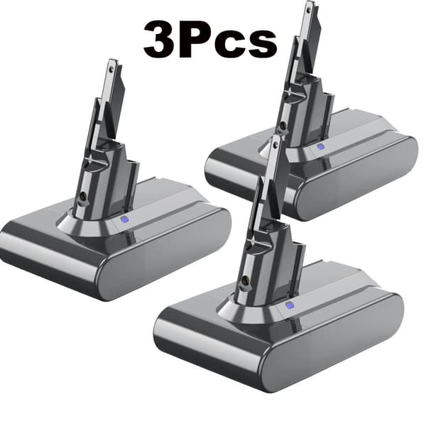 Ersättningsbatteri för V7, hög kapacitet 6000mAh, kompatibelt med olika modeller,3Pcs V7 6.0Ah BAT