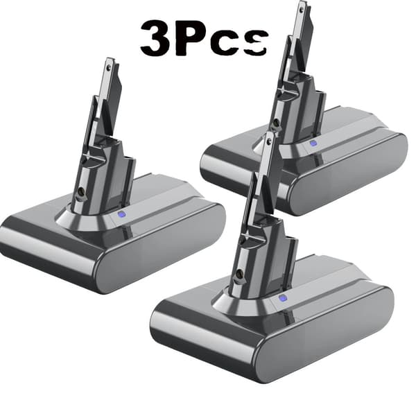 Ersättningsbatteri för V7, hög kapacitet 6000mAh, kompatibelt med olika modeller,3Pcs V7 6.0Ah BAT