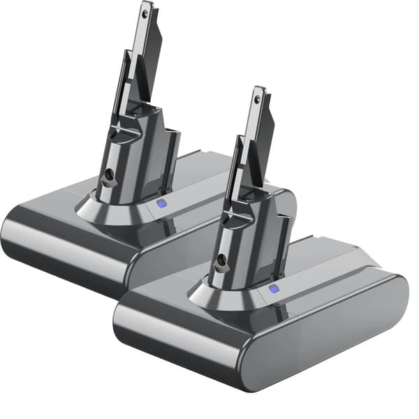 Erstatningsbatteri til V7, høj kapacitet 6000mAh, kompatibelt med forskellige modeller,2Pcs V7 6.0Ah BAT