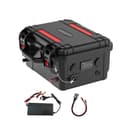 Miniatyrbillede 1 af 2: 12V LiFePO4-batteri, 100AH/120AH kapacitet, flere udgangsforbindelser,120AH 12,8V Sort