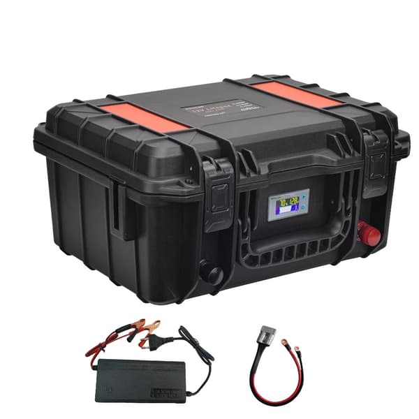 12V LiFePO4-batteri, 100AH/120AH kapacitet, flera utgångsanslutningar,100AH 12,8V Orange