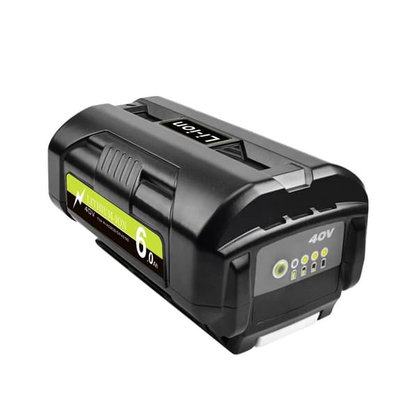 40V Li-Ion uppladdningsbart batteri, 6000mAh kapacitet, LED-laddningsindikator,1PACK 6.0Ah