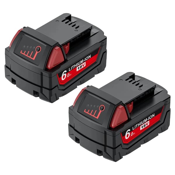 Erstatnings lithium-ion batteri, 18V spænding, 6000mAh kapacitet,2 PACK 6.0Ah