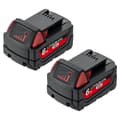 Miniatyrbillede 2 af 2: Erstatnings lithium-ion batteri, 18V spænding, 6000mAh kapacitet,2 PACK 6.0Ah