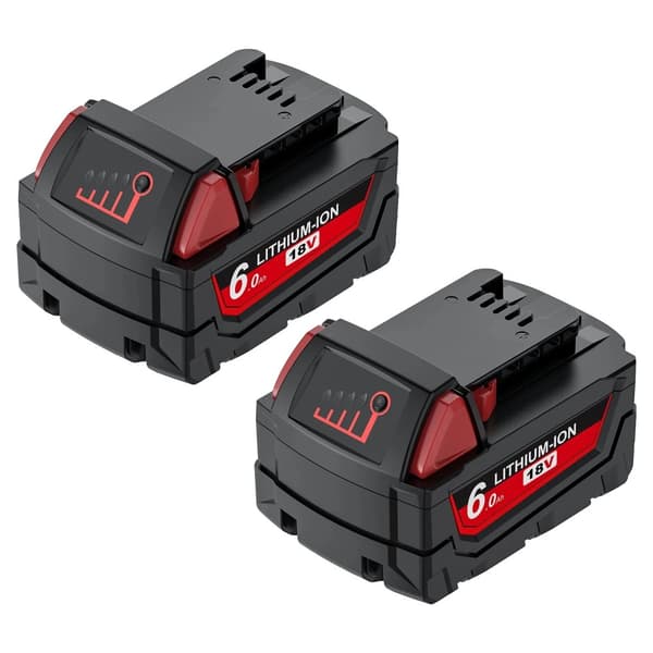 Erstatnings lithium-ion batteri, 18V spænding, 6000mAh kapacitet,2 PACK 6.0Ah