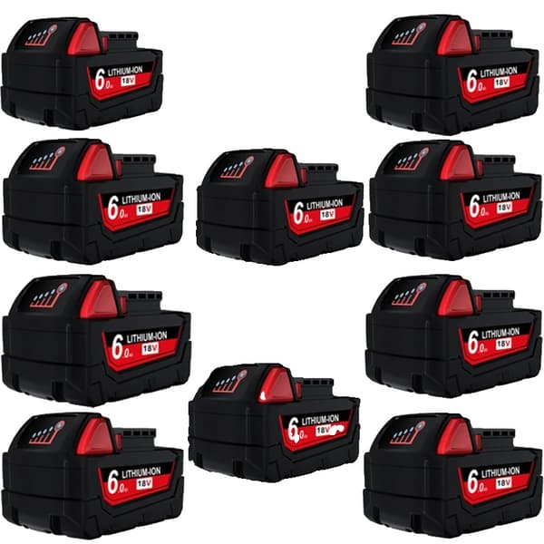 Ladattava akku, 6000mAh kapasiteetti, Li-ion teknologia,10kpl