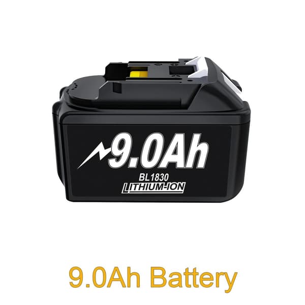 Lithium-Ion Erstatningsbatteri, 6.0Ah, CE, FCC, RoHS Certificeret,18V, 9.0Ah